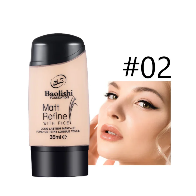 BAOLISHI Matt Refine Foundation with Rice Extract for Long Lasting Make-up 35ml