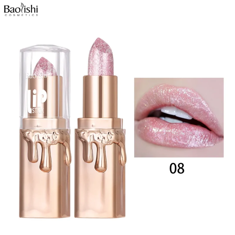 Glitter Pearlescent Lipstick 18.6g in shimmering gold tones for sensual sparkling lips